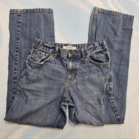 Cherokee Straight Fit Blue Denim Pants in Junior's Size 16 - Picture 1 of 5